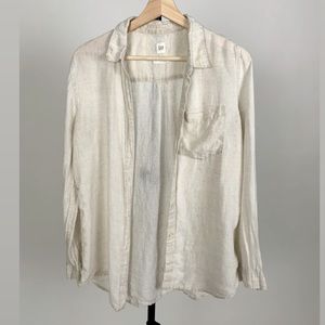 ❕SALE❕ ✨🤍100% Linen Shirt🤍✨